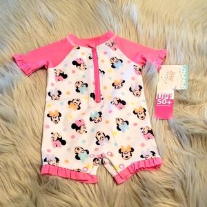 NWT Disney Baby Minnie Mouse One Piece Infant Swimwear